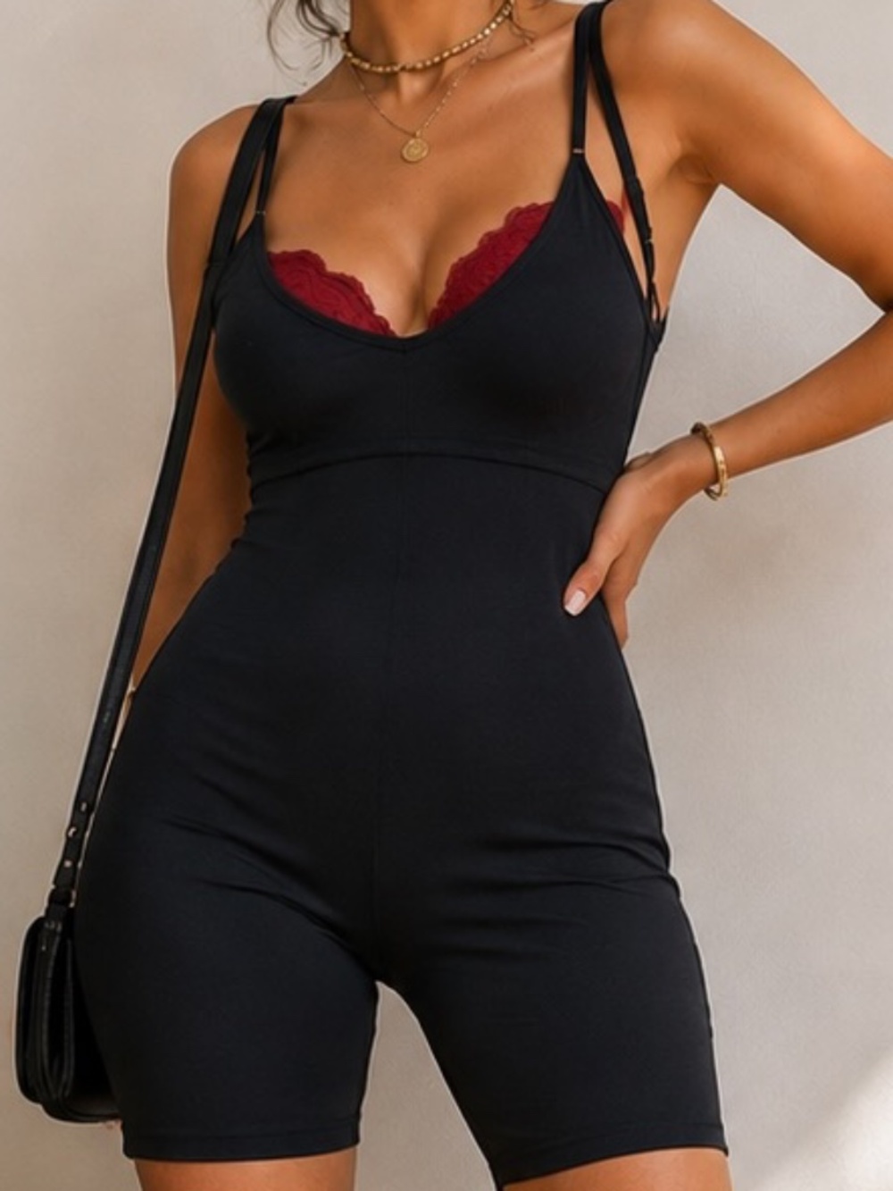 Assets Red Hot Label By Spanx Body Shaper Womens Size Medium Black